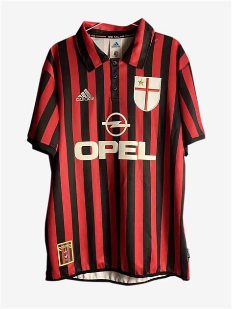 Ac Milan Retro Jersey .